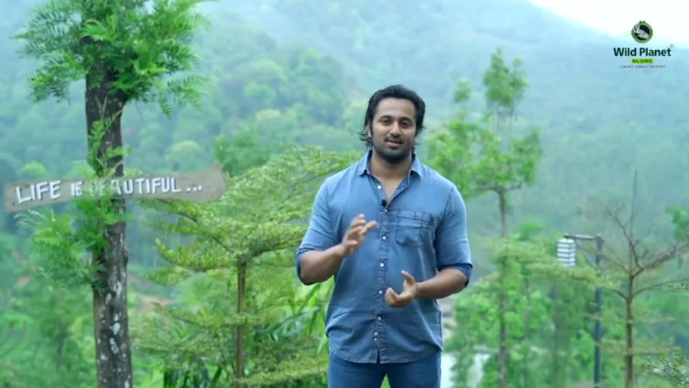 Actor Unni Mukundan Holidaying at Wild Planet Luxury Jungle Resort.